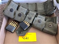 (10) 8-RND CLIPS OF 30-06 FOR M1 GARAND IN MILITAR