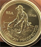 The American Prospector 1 oz Silver Round