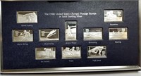 Franklin Mint Silver 1980 US Olympic Stamps Set