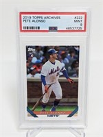 2019 Topps Archives Pete Alonso #222 PSA 9 RC