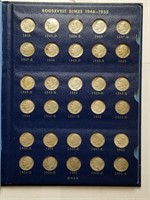 48 Silver Roosevelt Dimes In Collector Books