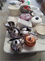 Coffee Pots, Strainers, Pyrex & More