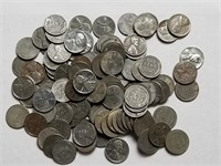 100 1943 Steel Pennies