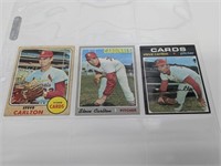(3) Vintage Steve Carlton Baseball Cards