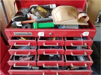 Contents of Upper Tool Box 12 Drawers & Top