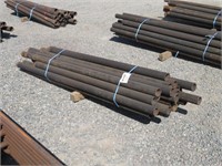 (25) 2 7/8" x 5'-8' Used Oil Pipe Posts