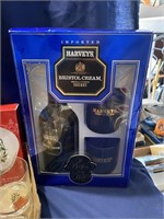 HARVEYS Liquor Set, Bride and Groom Glasses, Boxed