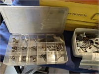 Metal Storage Drawers w/ Fuses and Bulbs, Misc.