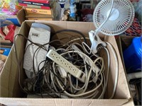 Extension Cords, Surge Strips, Small Fan