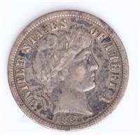 Coin 1893-O Barber Silver Dime In XF