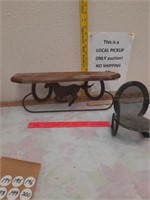Western towel holder and rocking chair