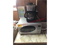 Microwave & Coffee Pot