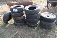14 Various 15" Used Implement Tires