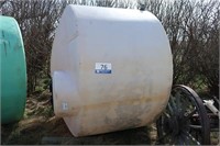 1250 gal. Upright Water Tank (White)