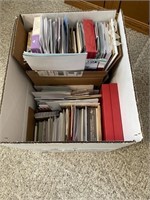 Box full of blank greeting cards