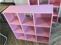Pink cubicle particle board