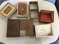 Lot Cigar Boxes