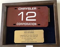 License Plate Of Rothman Framed