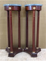 Two Bombay Company Marble Top Stand