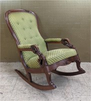 Vintage Handcarved Rocking Chair