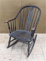 Vintage Windsor Back Rocking Chair