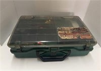 FISHING TACKLE BOX WITH TACKLE IN SIDE