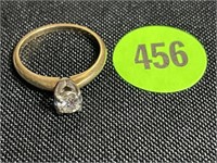 14 K GOLD RING - 2 GRAMS - WEIGHED ON A SEN-TECK