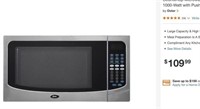 Oster Countertop Microwave Stainless Steel Silver