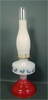 Vintage Red/White Scotty Dog Oil Lamp