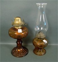 2 imperial Amber Zipper Loop Oil Lamps