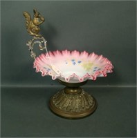 Victorian Brides Bowl and Figural Frame