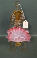 Miniature Victorian Vanity Basket in Decorated
