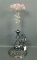 Single Lily Victorian Epergne in Figural Holder