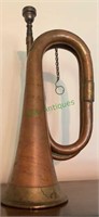 Antique copper and brass bugle with a Bengi C7
