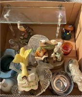 Box lot - decorator items, ceramics, salt and
