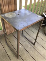 Small square table