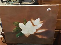 Flower painting on canvas