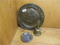 Assorted Bell & Wall Plate & Misc