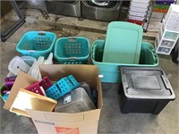 Tote, baskets, bins all pictured