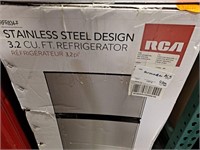RCA Stainless Steel Design 3.2 Cu.Ft. Refrigerator