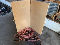 Extension cord and peg board