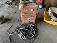 Forney welder with cable and helmets