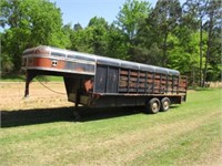 20' GN stock trailer - Bill of Sale Only