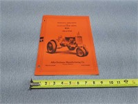 Allis Chalmers UC Tractor Manual