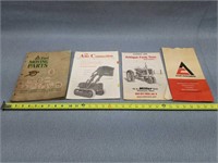 Allis Chalmers Literature, Parts Bag, & Miller