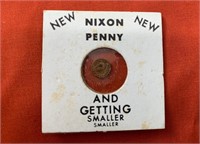 NIXON "AND GETTING SMALLER" PENNY