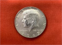 1969 D JFK HALF DOLLAR