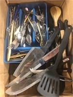 Lot of misc silverware and cooking tools
