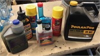 Large lot of chemicals - Poulan Pro Bar and Chail