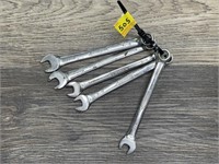 5pc HUSKY WRENCHES 3/8, 3/8, 3/8, 7/16, 7/16